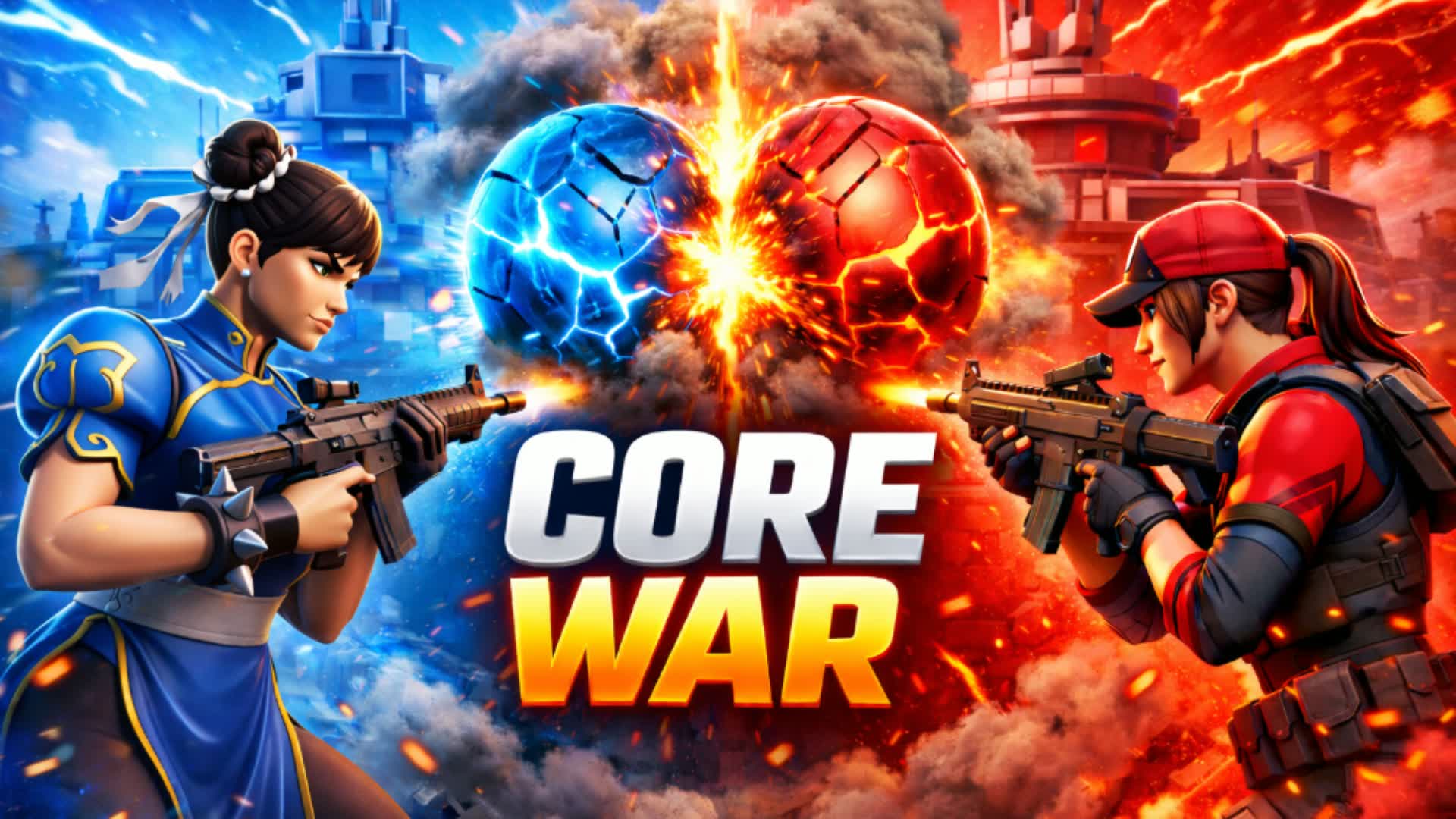 🔵 青対赤 🟥: コアウォー