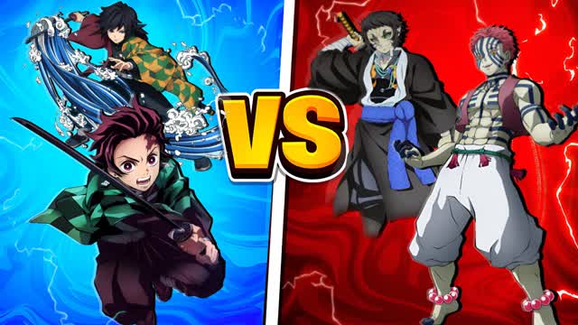 DEMON SLAYER 🔴 RED VS BLUE 🔵