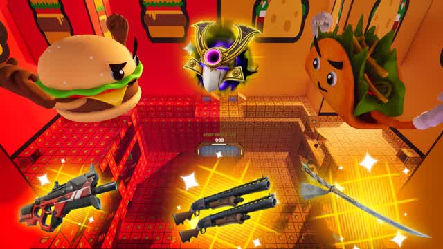 RED VS BLUE, TACO VS BURGER🔴🔵