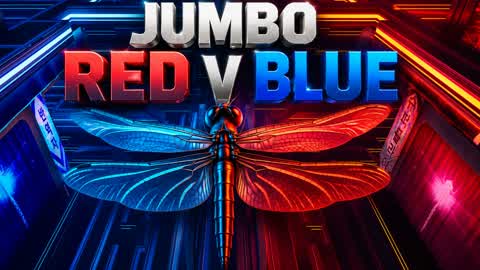 jumbo red V blue