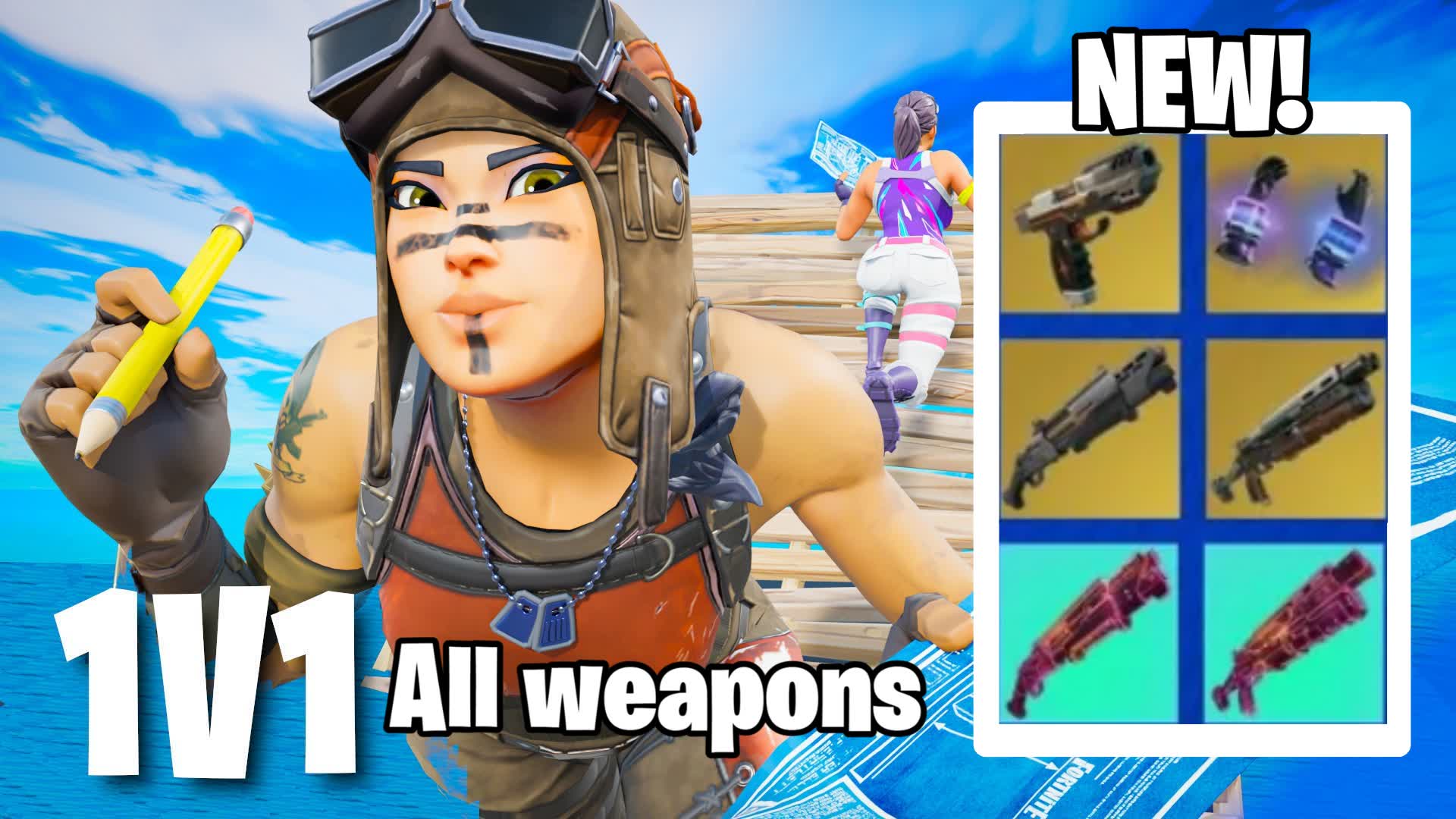 1V1 ALL NEW WEAPONS! BUILD FIGHTS