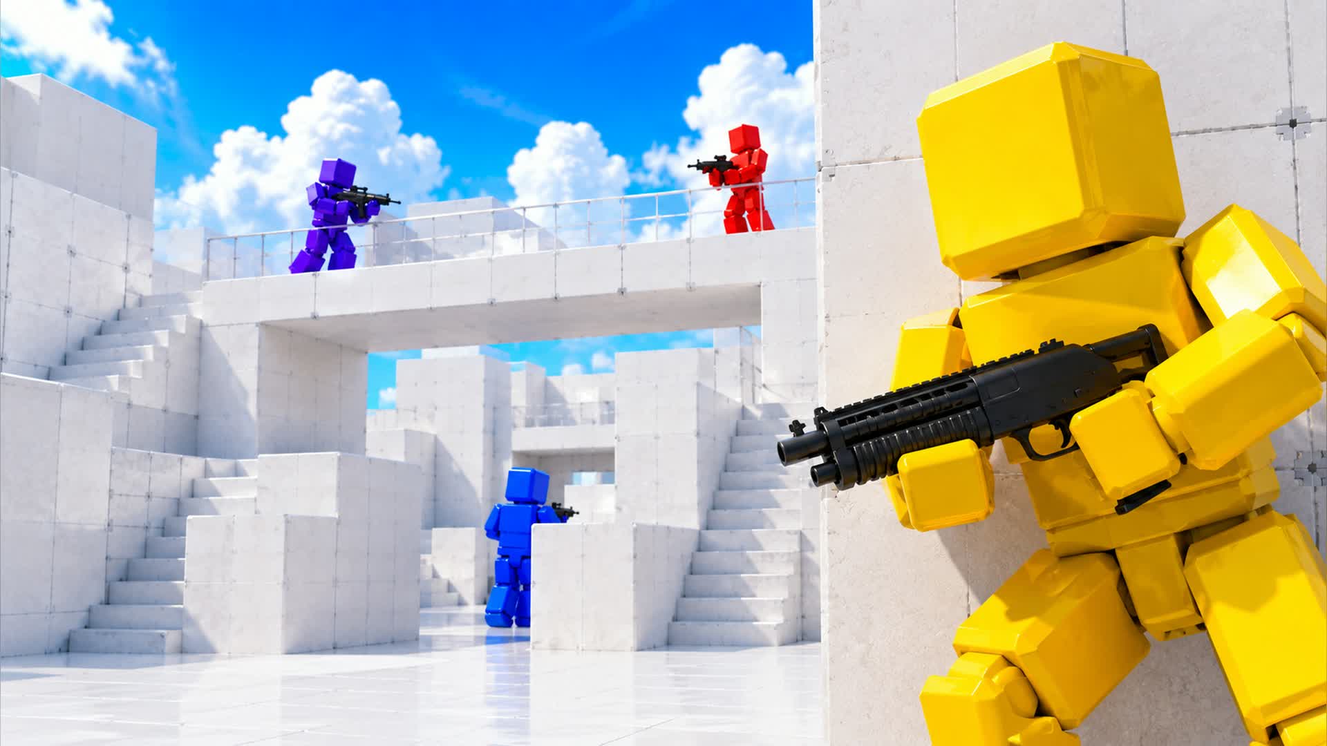 RIVALS RED VS BLUE 🔴🔵 CHAOS FIGHT!