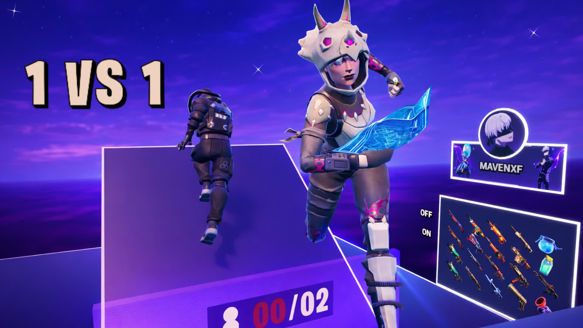 1対1 - メイヴンのマップ