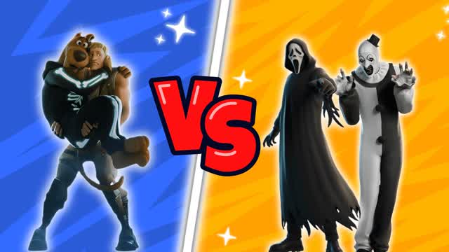 SCOOBY VS GHOSTFACE – RED VS BLUE 🔴🔵