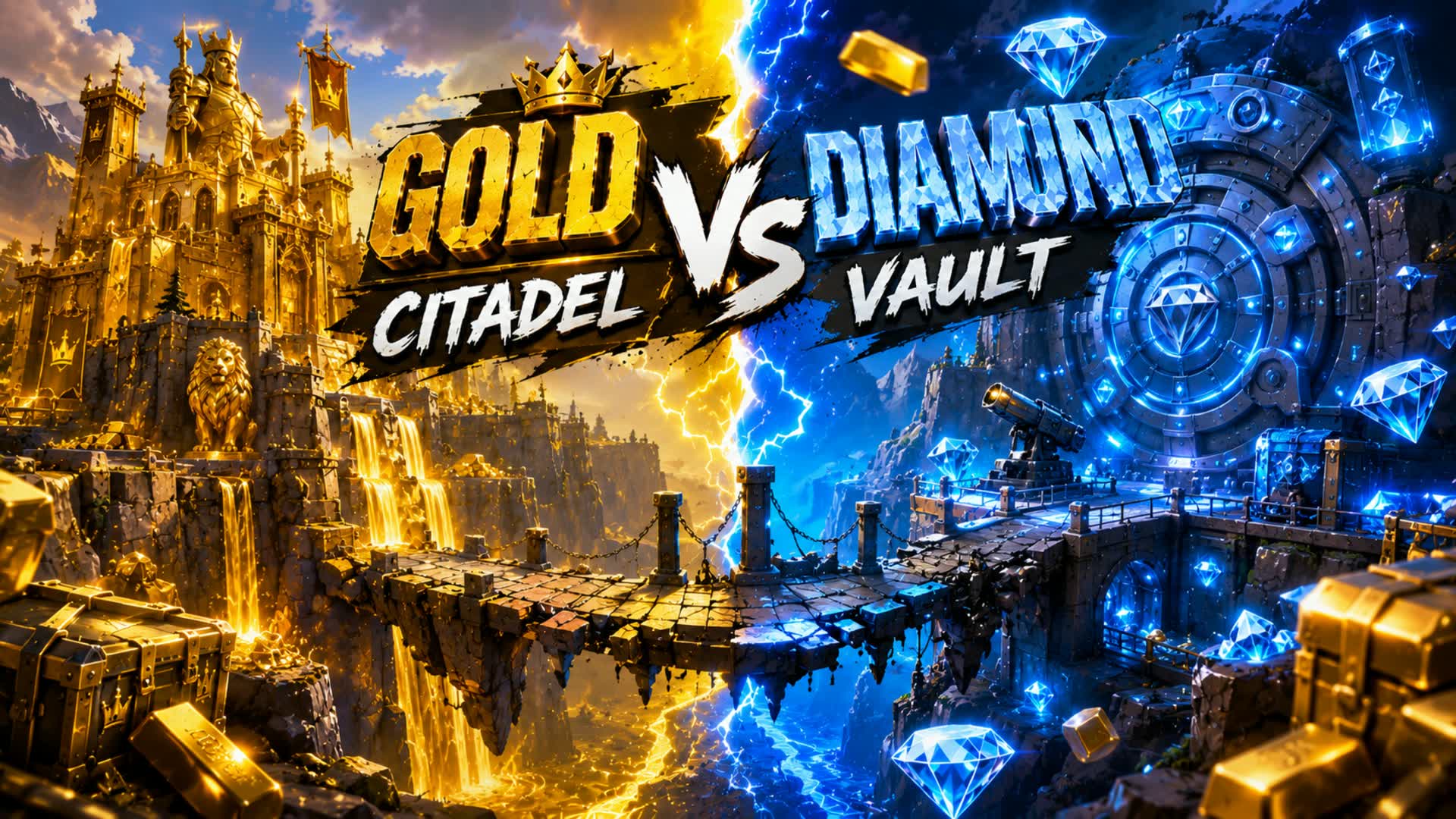 🏔️ GOLD CITADEL VS DIAMOND VAULT 💎
