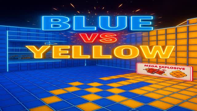 NEON BLUE VS YELLOW