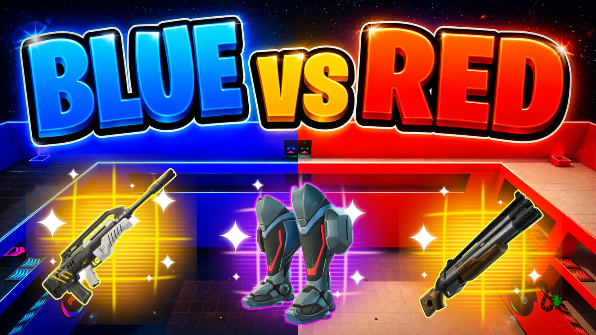 🔵MEGA CRAZY BLUE VS RED🔴