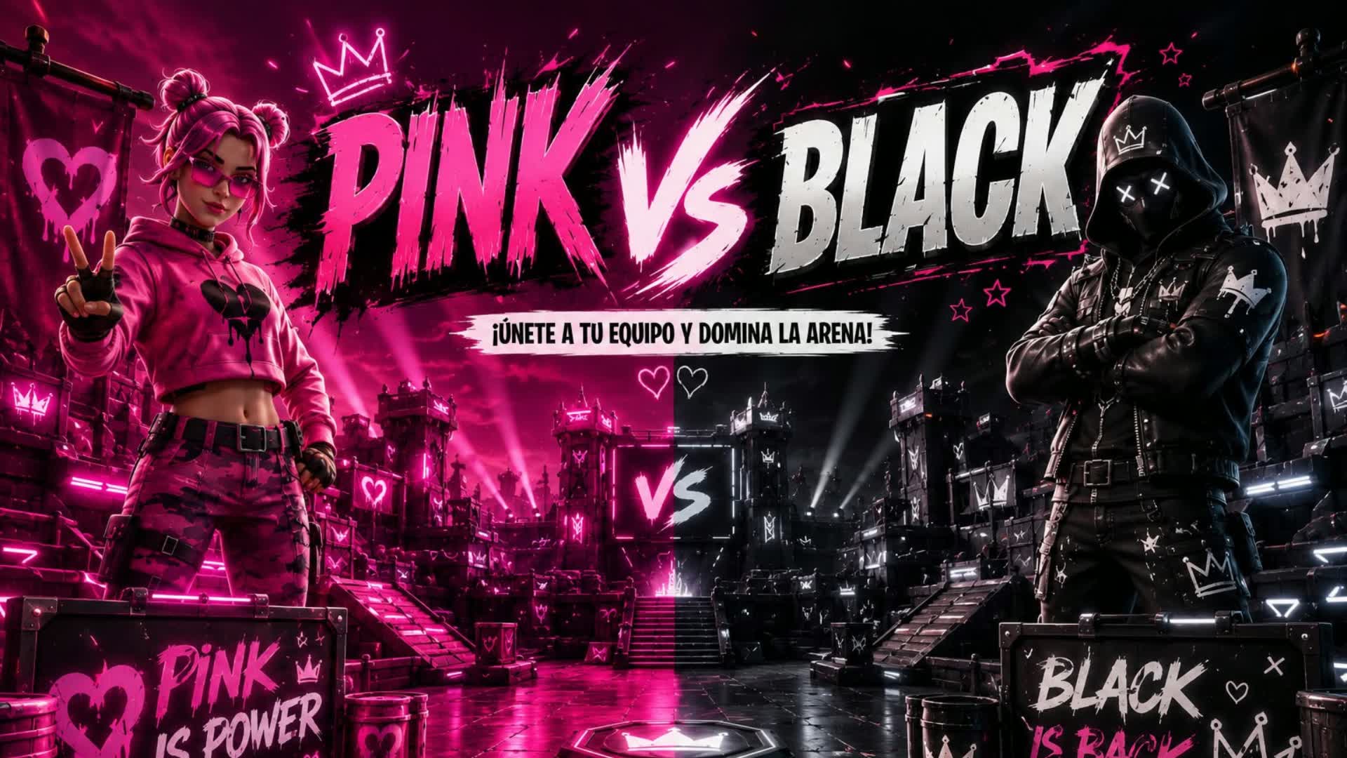 Pink vs black