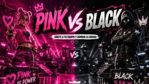 Pink vs black