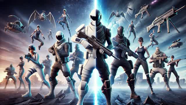 💥⚔️ Red vs. Blue: Black⚫&White Edition⚪