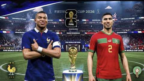 FRANCE vs MOROCCO ⚽️🌎 HAKIMI vs MBAPPE