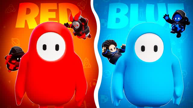 Capture 1 – FALL GUYS RED VS BLUE