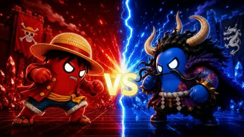 LUFFY 🔴 VS 🔵 KAIDO