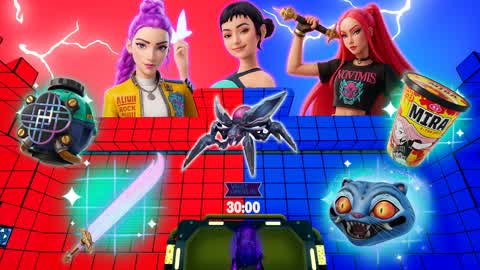 RED VS BLUE 🔴🔵 KPOP DEMONS HUNTRIX