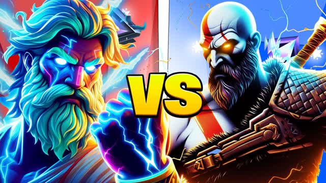 🌩 ZEUS VS KRATOS | RED VS BLUE