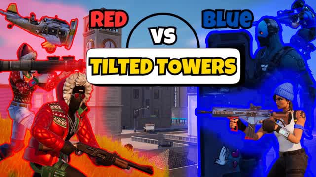Tilted Towers Red vs Blue (All Weapons)