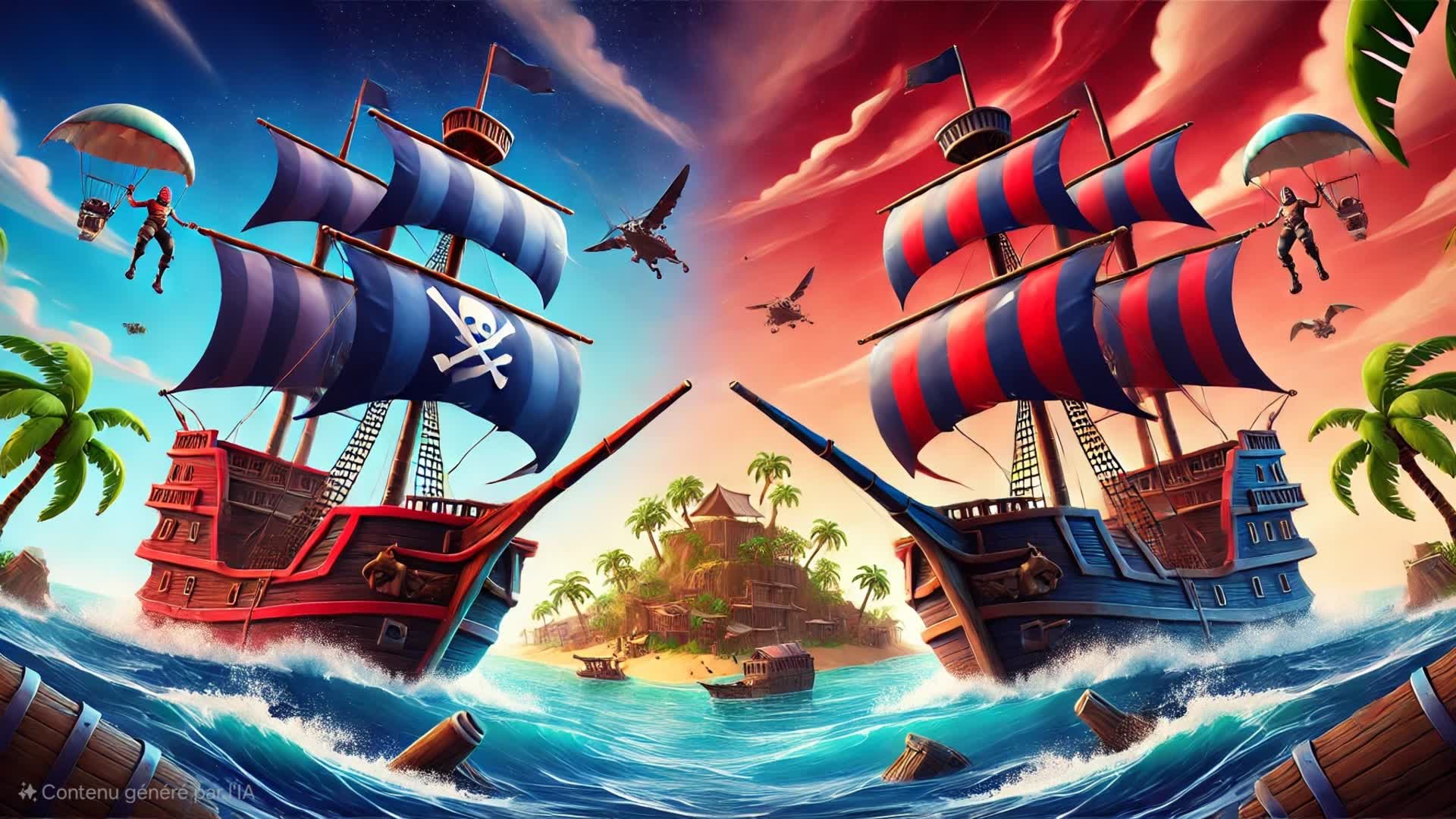 Red Pirates vs Blue