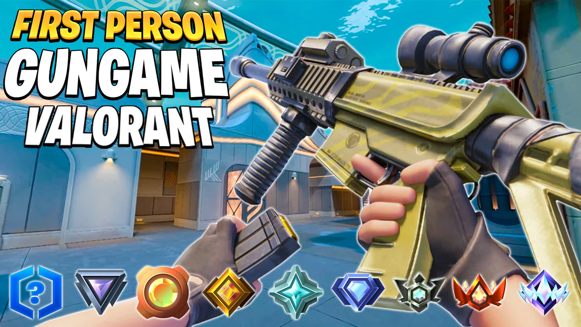 VALORANT GUN GAME 🎯 FIRST PERSON