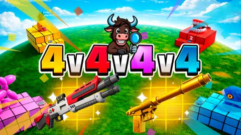 🌀 4v4v4v4 [ZONE WARS & BOXFIGHT]