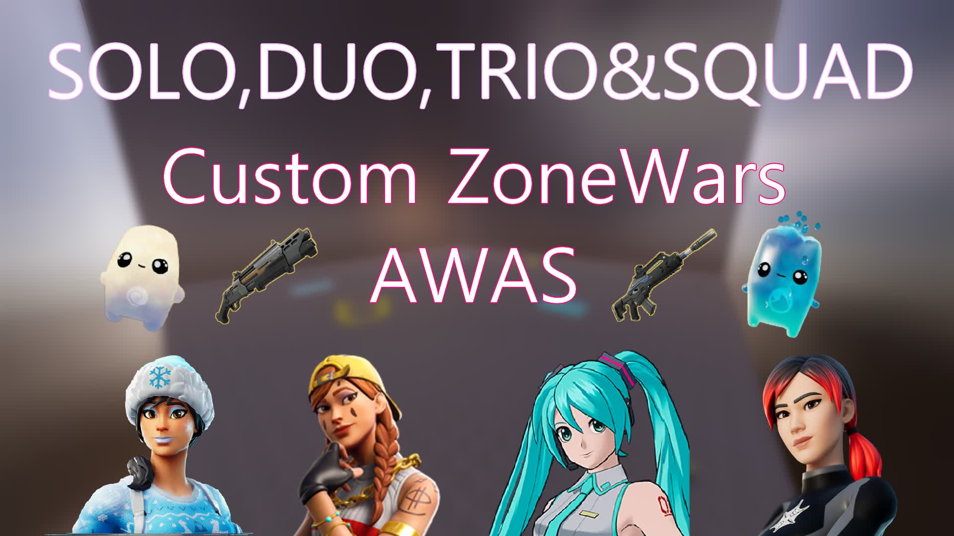 SOLO,DUO,TRIO&SQUAD ZONEWARS | AWAS