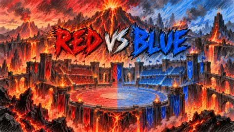 RED VS BLUE 🔴🔵 HA-HA-HA TRY IT
