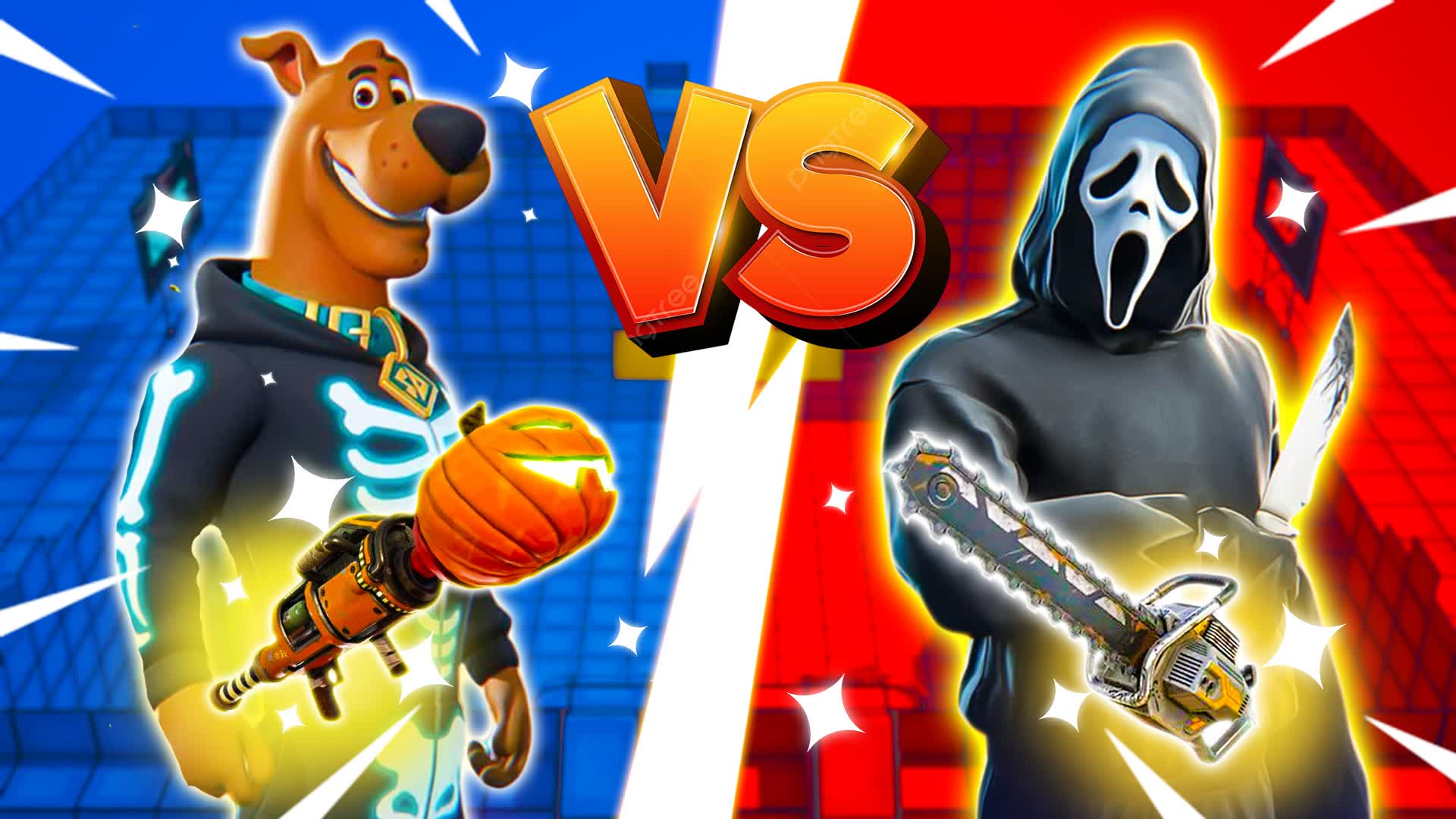 SC0BI THE HUNTERS X2👹 RED VS BLUE 🔴🔵
