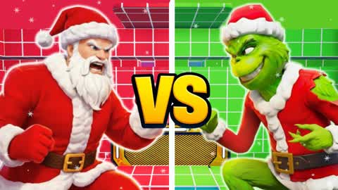 SANTA VS GRINCH RED VS BLUE🔴🔵 CRAZY