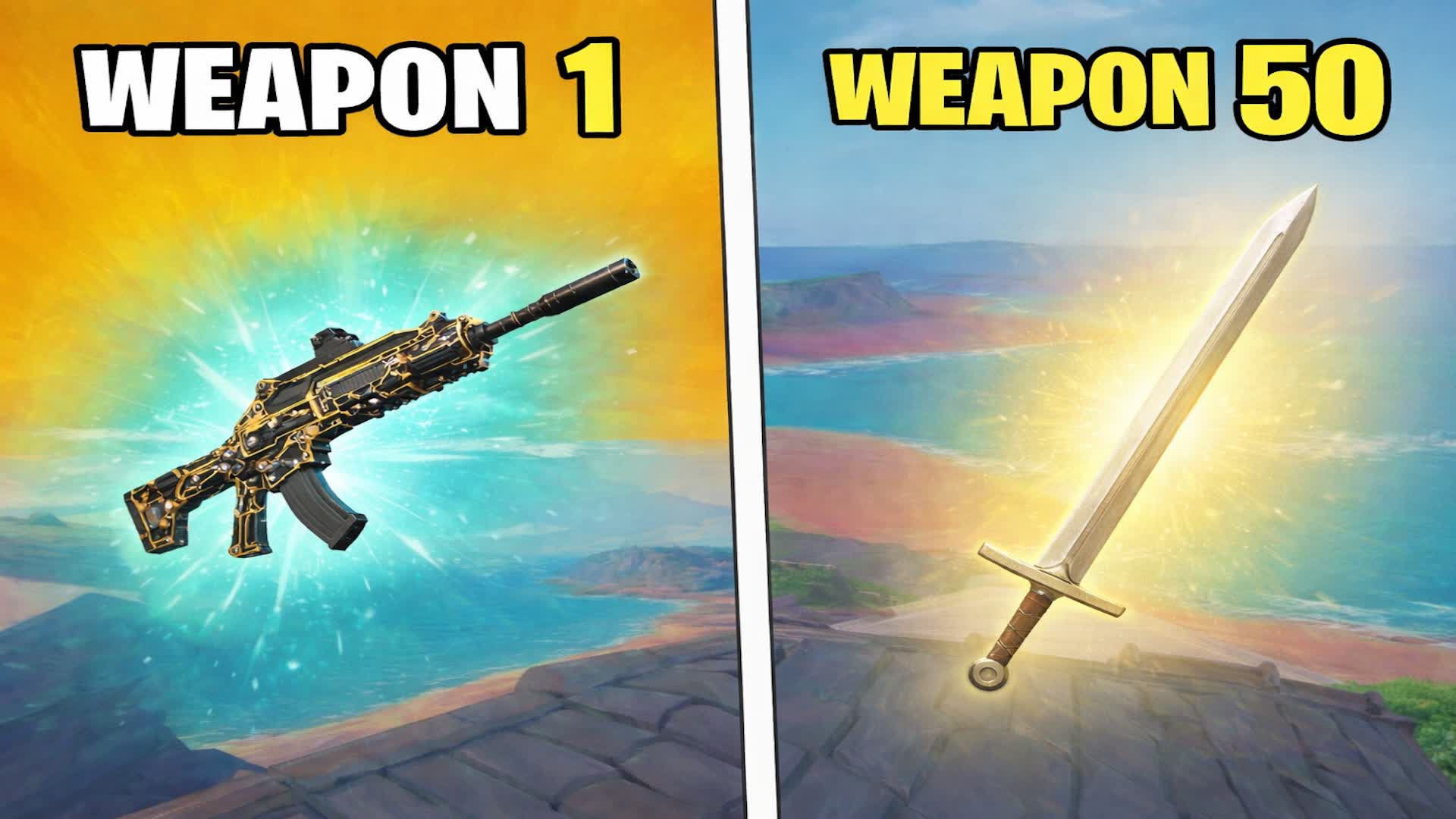 🏝️ Island Gun Game 🔫 50 Weapons