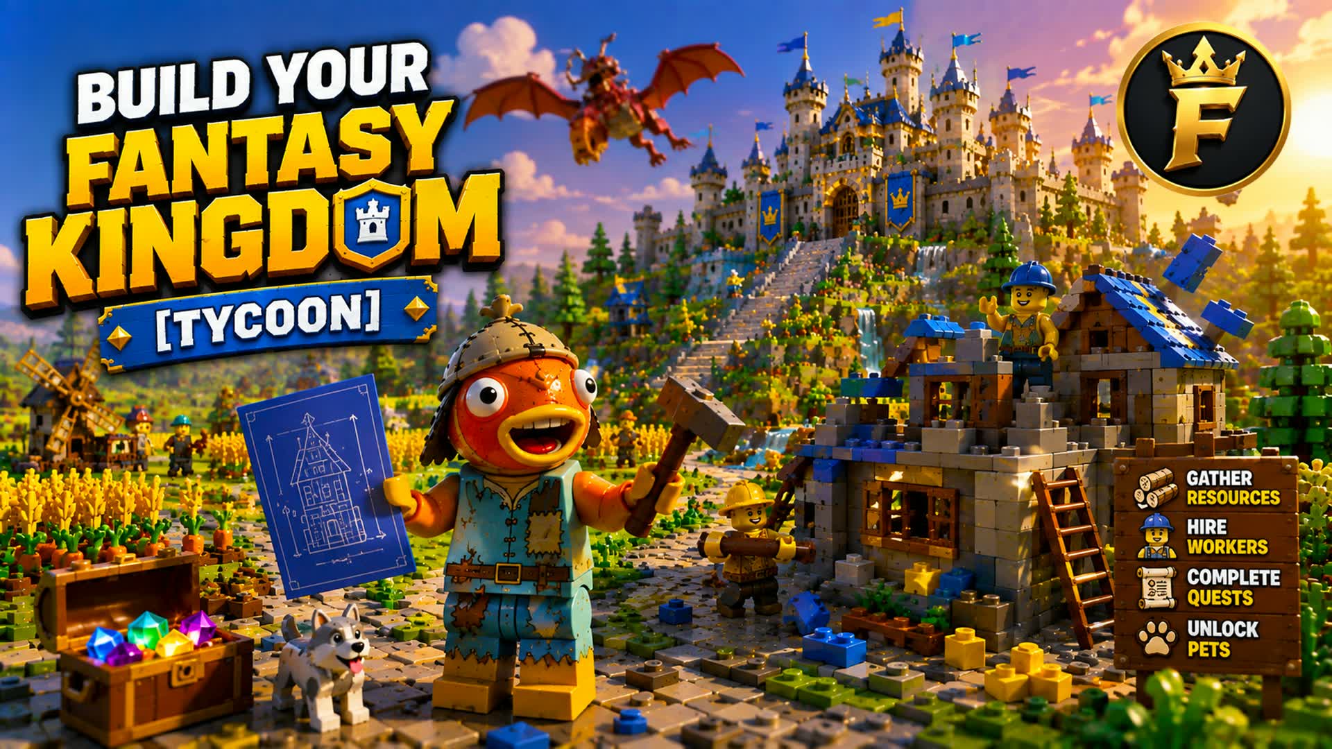 FANTASY KINGDOM 🏰 [TYCOON] — Fortnite island 8099-2688-0595 by FortniterGamerOk