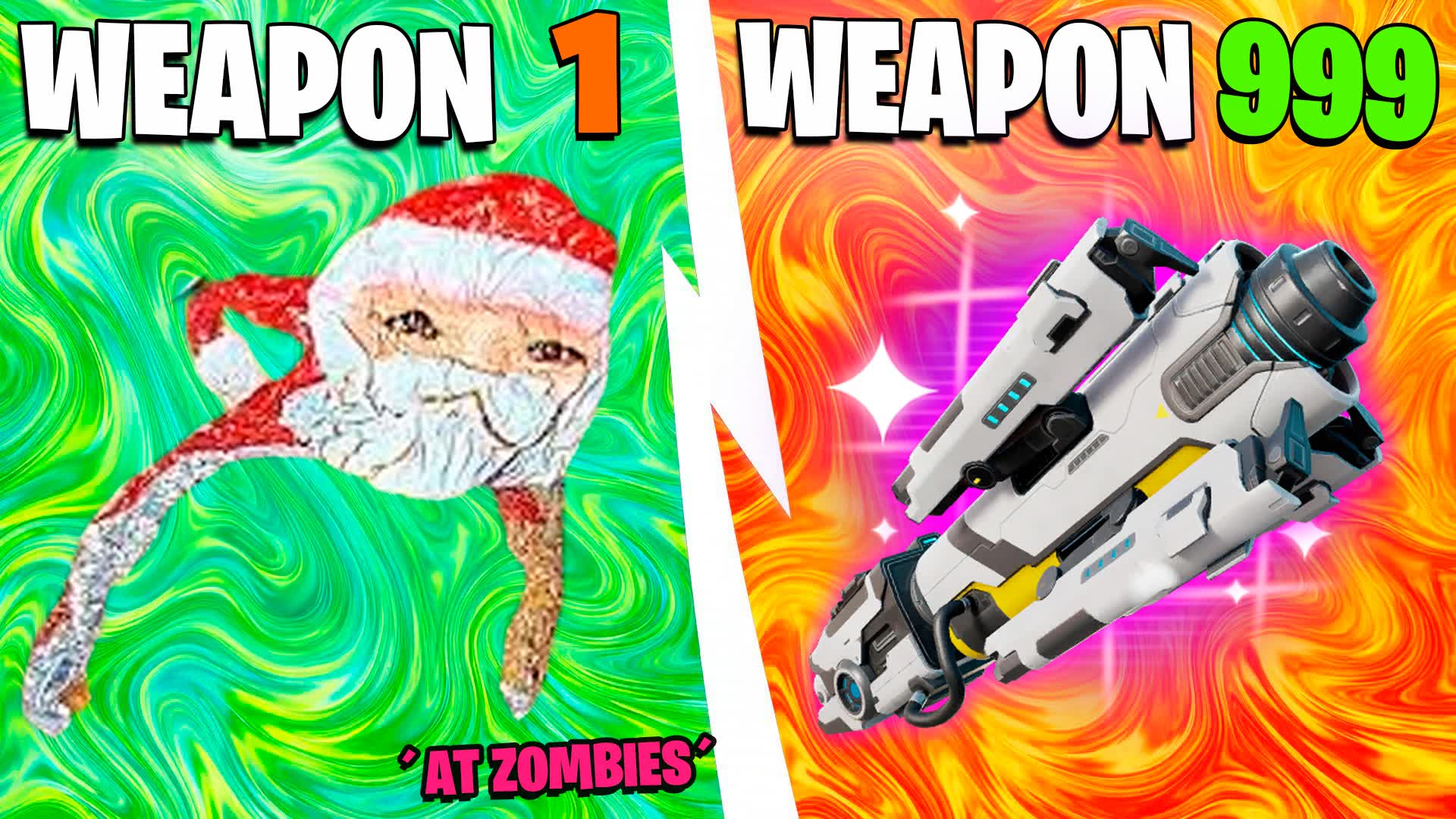 Goo Goo Gaga🎅 ZOMBIES GUN GAME ONE SHOT