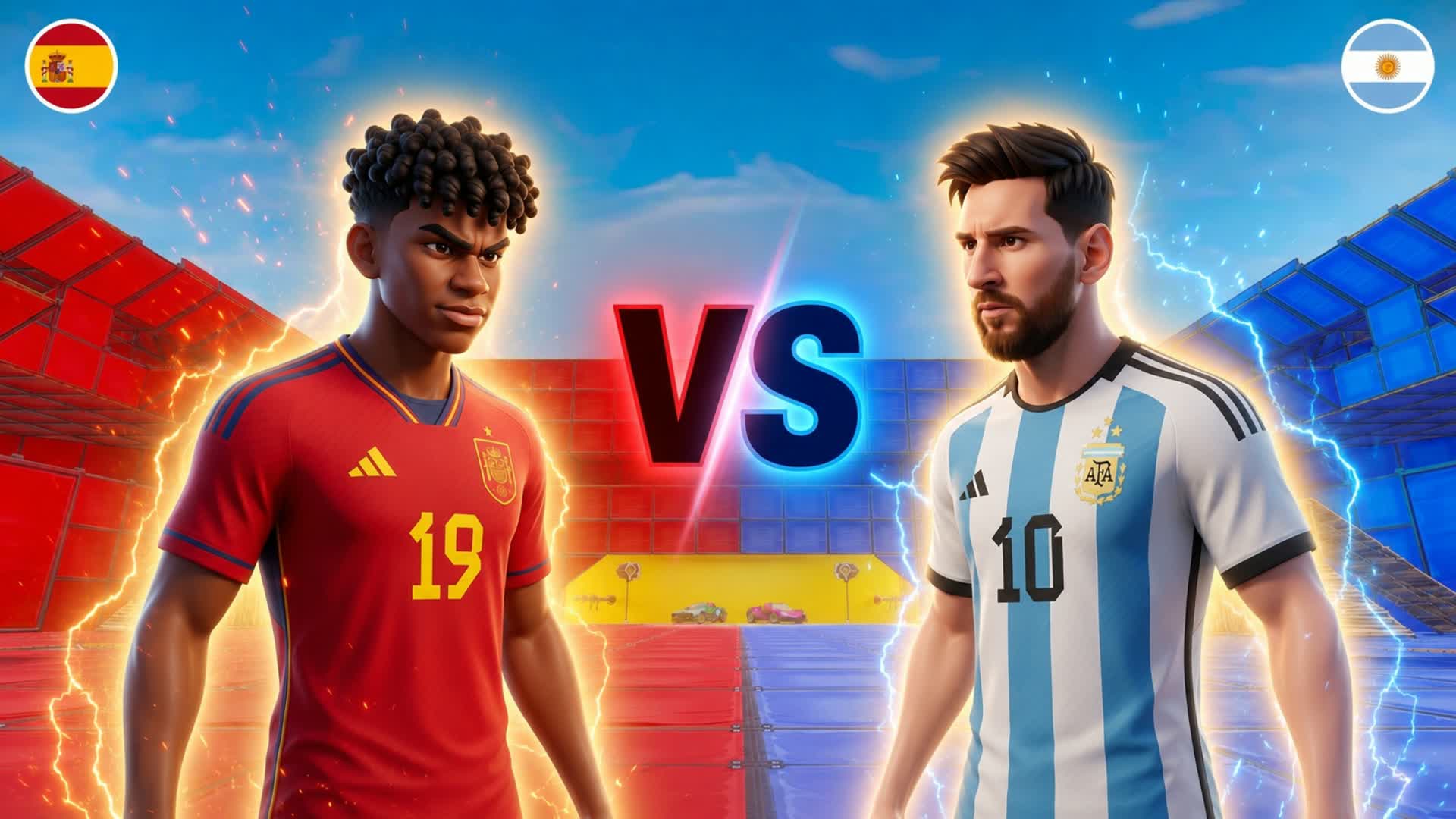 RED VS BLUE - SPAIN VS ARGENTINA