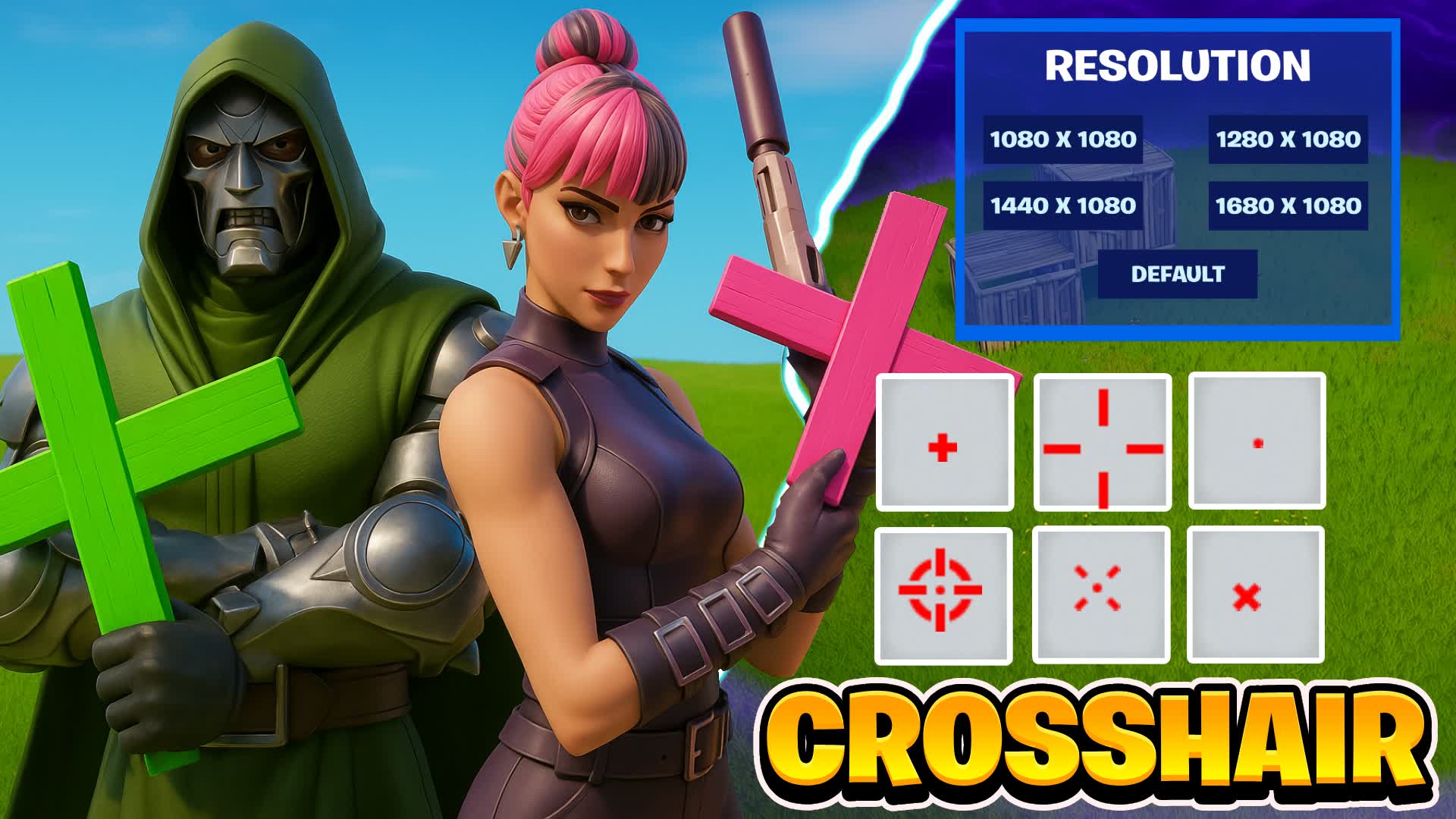 CRAZY Crosshair 1V1V1 INFINTE RELOAD 3