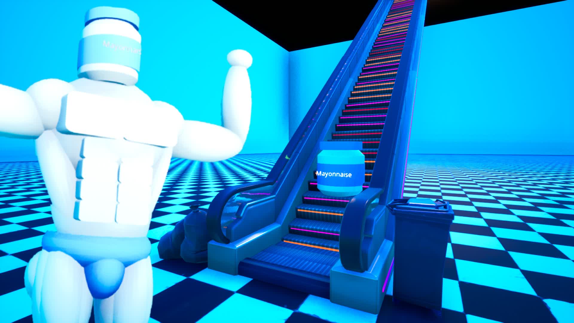MAYONNAISE ON AN ESCALATOR! 796044784865 by himate789 Fortnite Creative Map Code Fortnite.GG