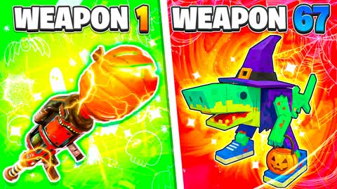 HALLOWEEN BRAINROT GUN GAME🎃ONE SHOT🎯