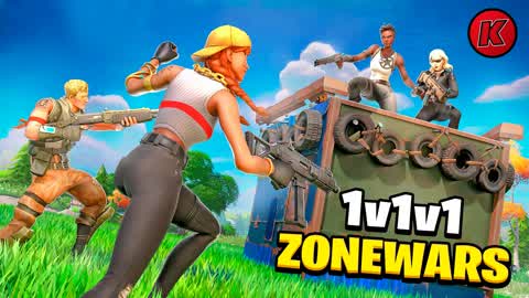 Realistic 1V1V1 Zonewars - Zero Build âĄ