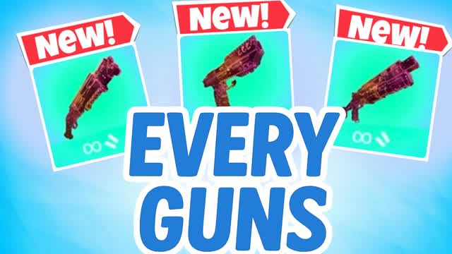 (new gun]16 PLAYERS 1V1 WITH EVERY GUNES
