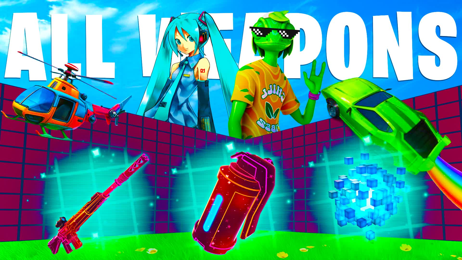 1V1 ALL WEAPONS & VEHICLES - كل الاسلحة