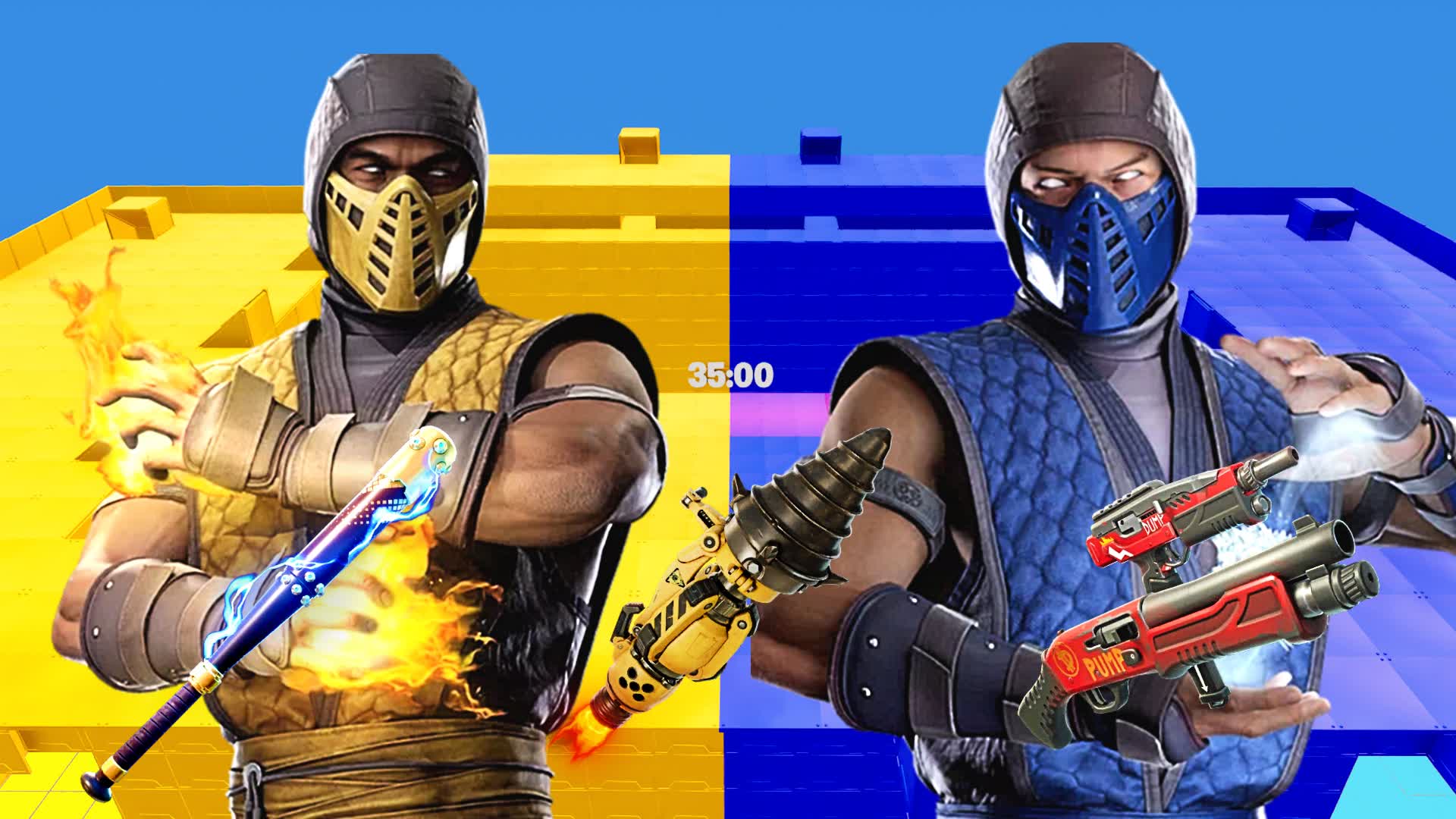 KOMBAT - YELLOW VS BLUE 🟡🔵