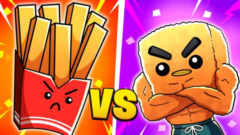 CHICKEN NUGGET 🍗 VS 🍟 FRENCH FRY 🍟