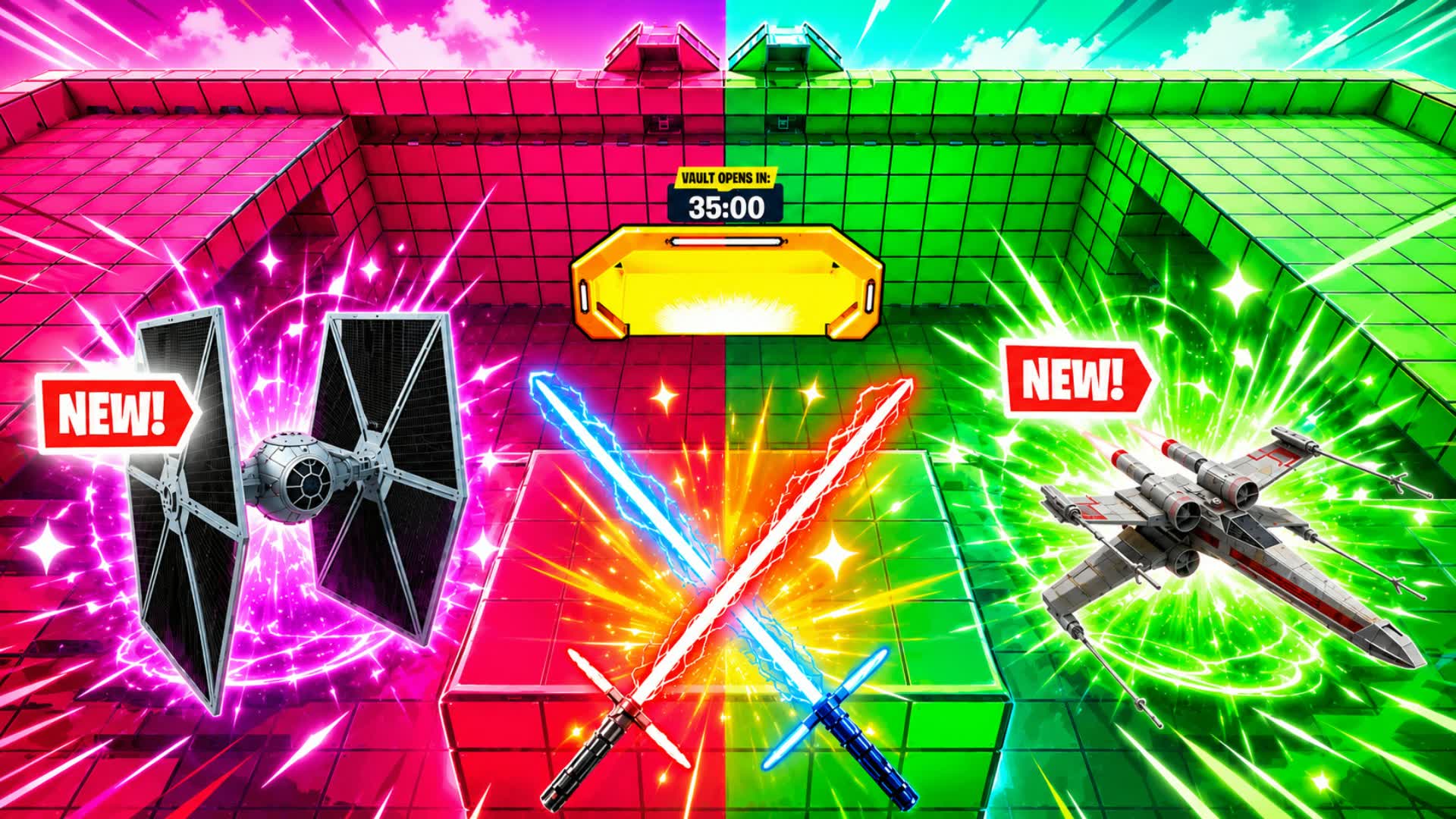 STAR WARS RED VS GREEN