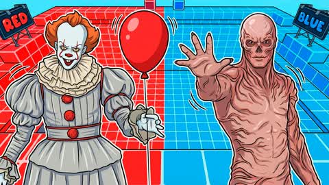 Vecna vs Pennywise 🔴RED vs BLUE🔵