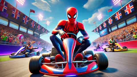 SPIDERMAN RACE - MARVEL,IRON MAN,DOOM