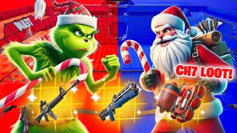 GRINCH🐸 VS SANTA🎅 RED VS BLUE 🔴🔵