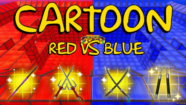 CARTOON RED VS BLUE - TMNT