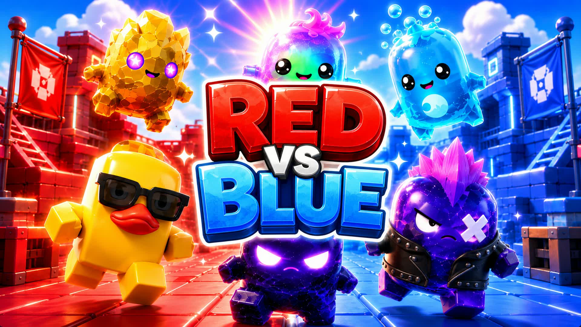 RED VS BLUE CHAOS FORCE 🔴🔵