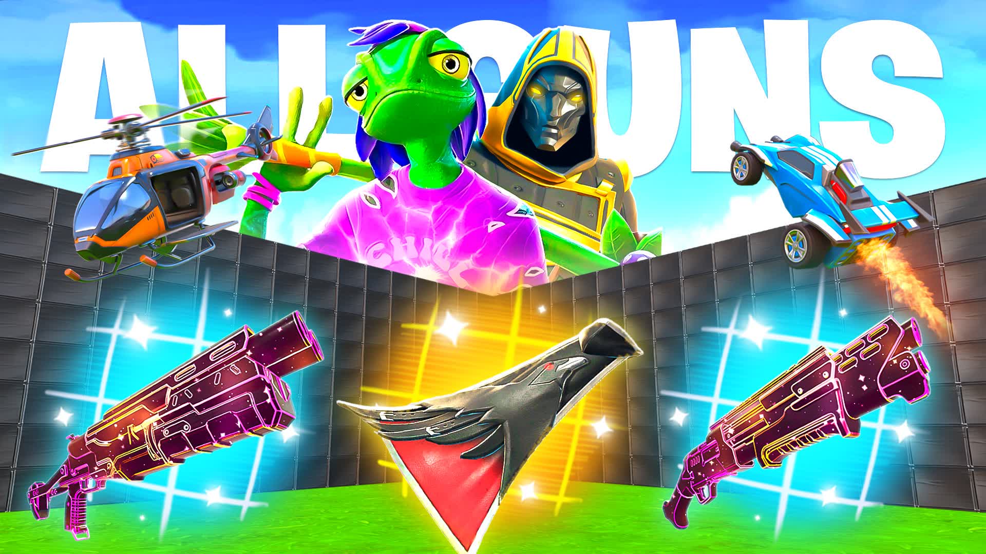 MEGA 1V1 ALL GUNS & VEHICLES