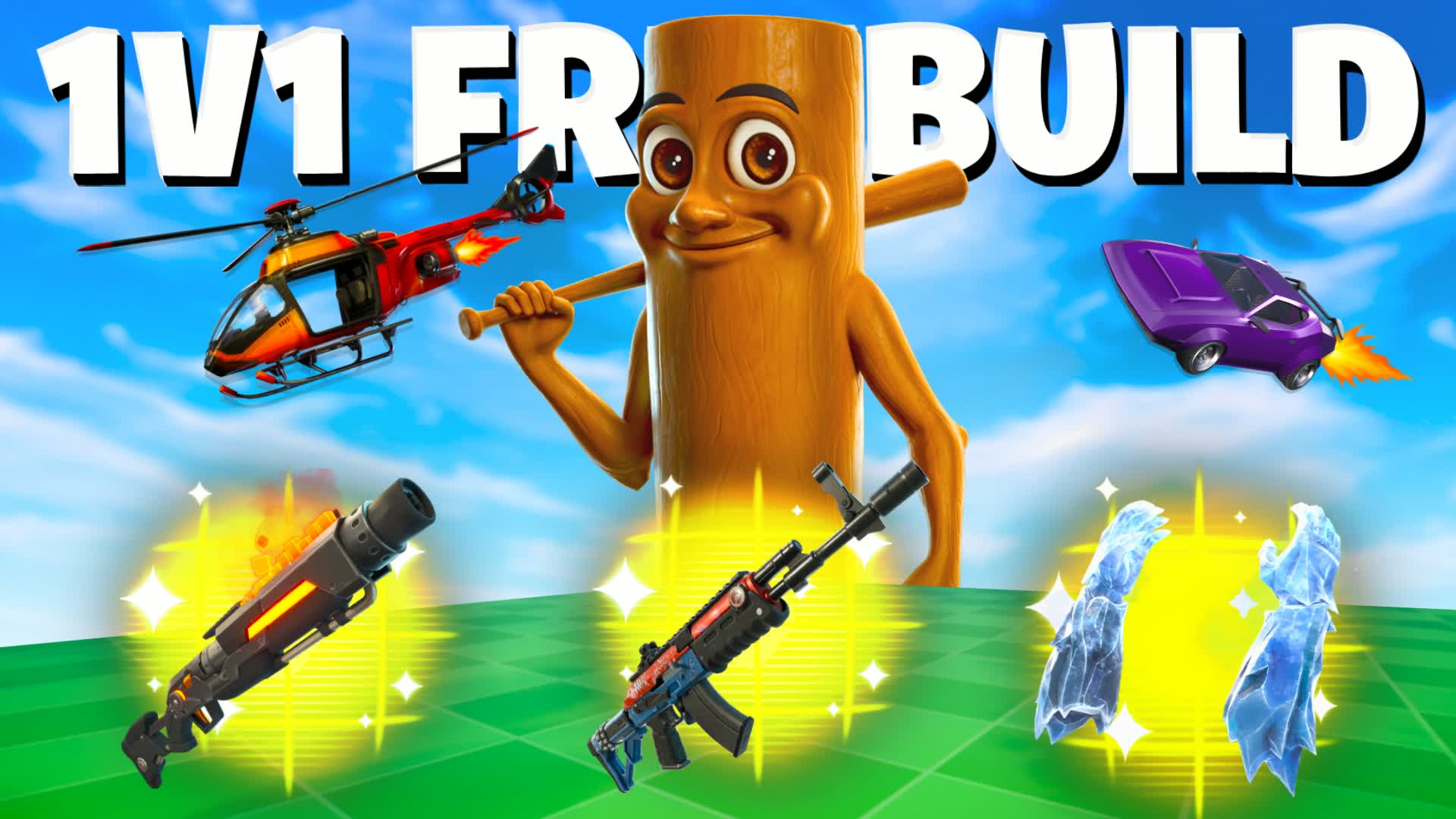1v1 Freebuild Practice With Every Gun 🔫