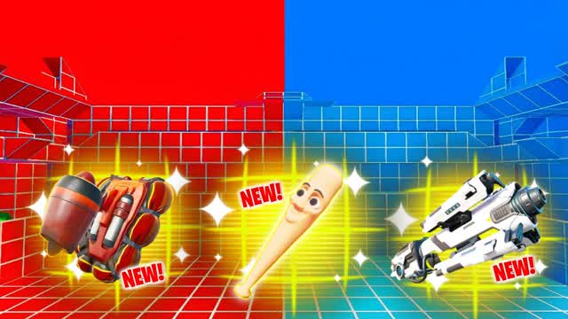 CUSTOM RED VS BLUE 🔴🔵 ALL GUNS & RIDES