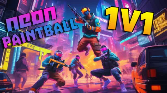 1V1 Neon City PaintBall