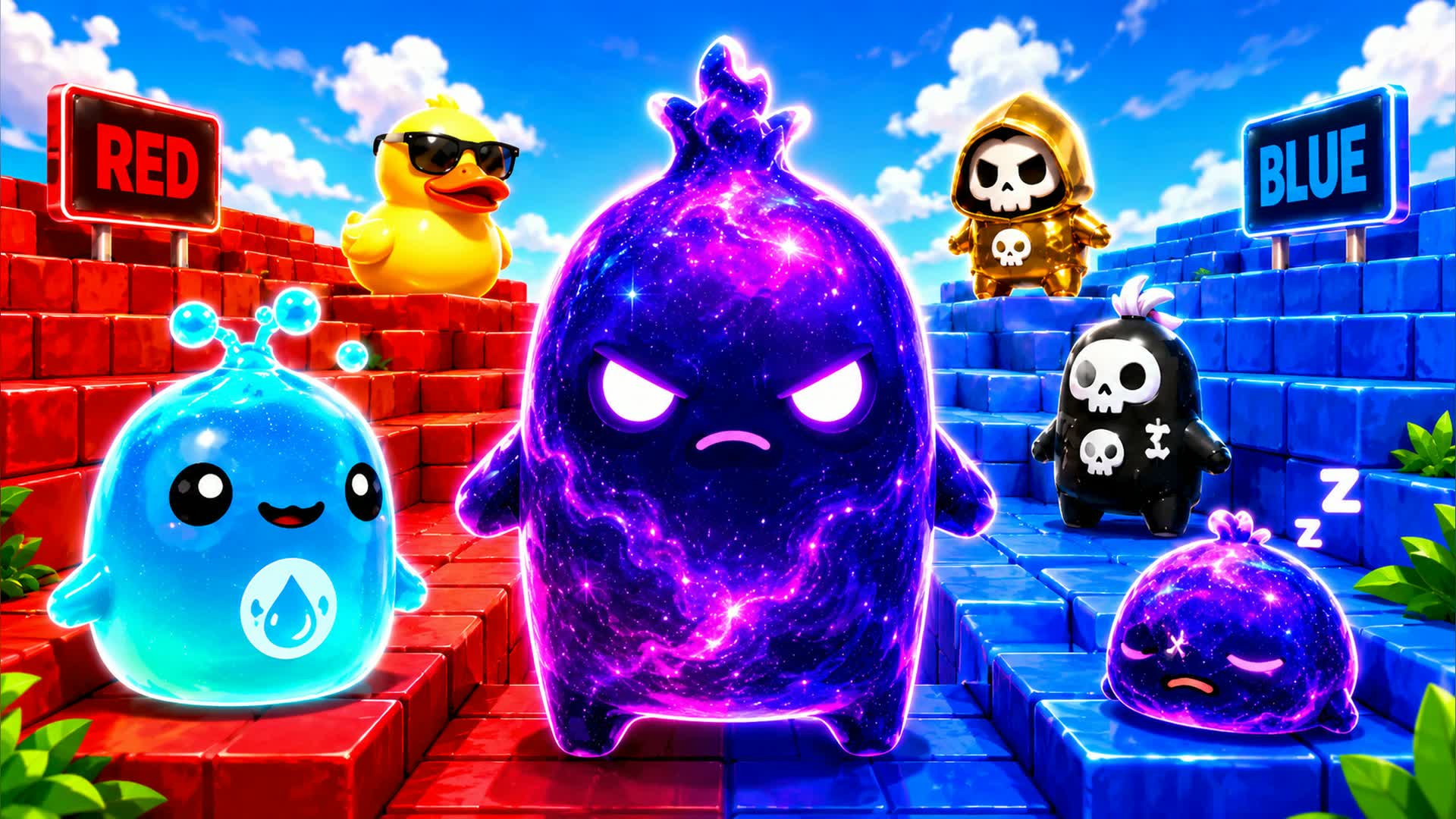 RED VS BLUE BRAWLZONE 🔴🔵